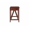 Scranton & Co Pine Wood 1 Drawer Desk in Antique Tobacco 46x20x30