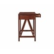 Scranton & Co Pine Wood 1 Drawer Desk in Antique Tobacco 46x20x30