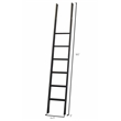 Scranton & Co Tall Wood Bookcase Bundle with Ladder in Oak Finish