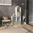 Scranton & Co Stackable 2-Cube MDF Bookcase in White Finish