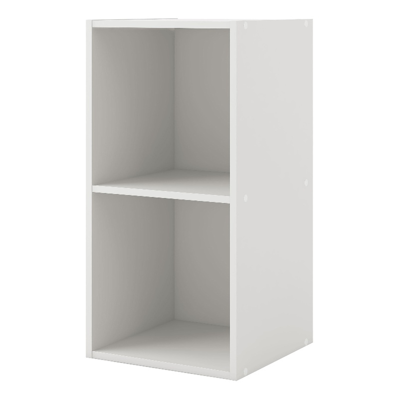 Scranton & Co Stackable 2-Cube MDF Bookcase in White Finish