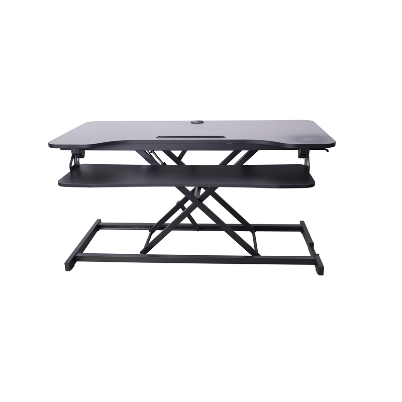 Scranton & Co 43 in Adjustable Height Standing Desk Converter Black