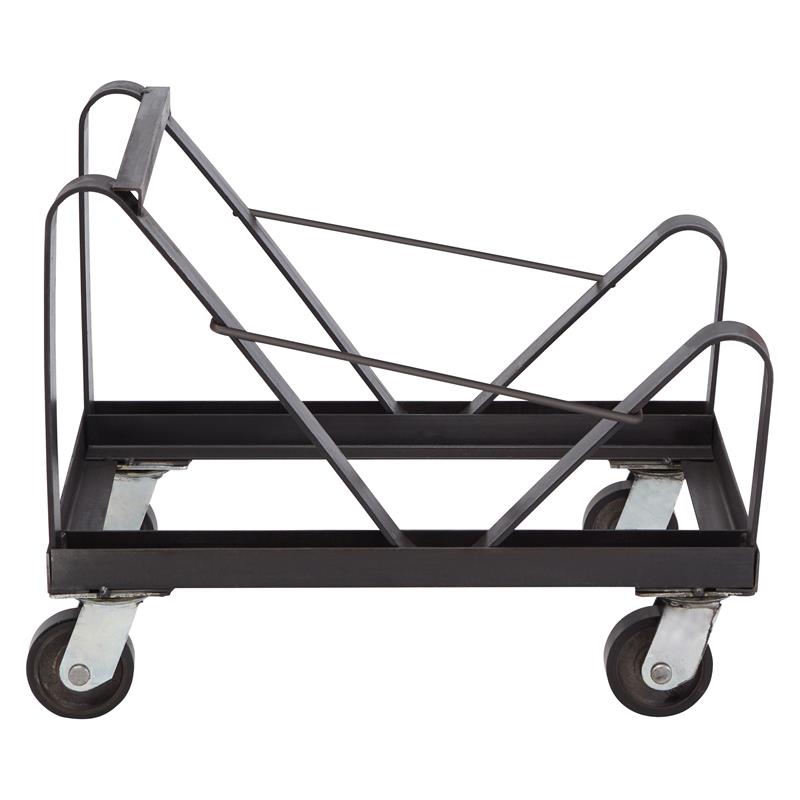 Scranton & Co Modern Metal Dolly for Chairs With Black Powder-Coating