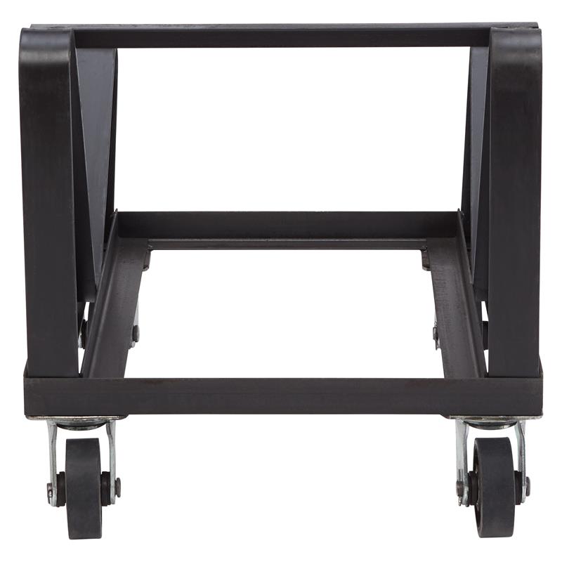 Scranton & Co Modern Metal Dolly for Chairs With Black Powder-Coating