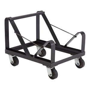 Scranton & Co Modern Metal Dolly for Chairs With Black Powder-Coating