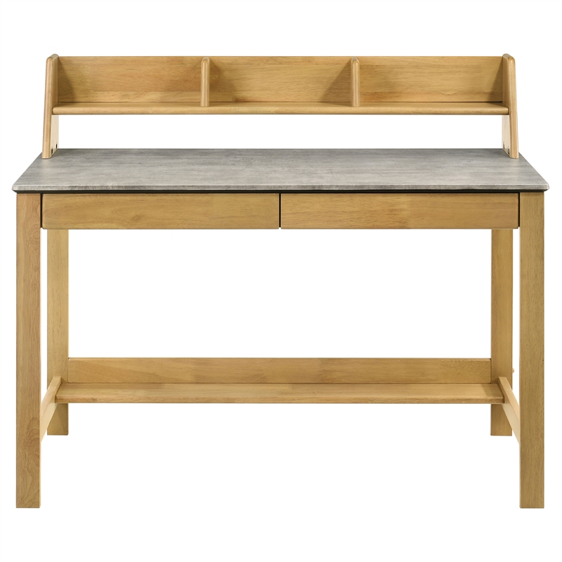 Scranton & Co Transitional 47-Inch Writing Desk in Cement/Natural