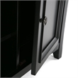 Scranton & Co Pine Wood TV Stand and Bookcase Set in Black for Small Spaces