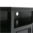 Scranton & Co Pine Wood TV Stand and Bookcase Set in Black for Small Spaces
