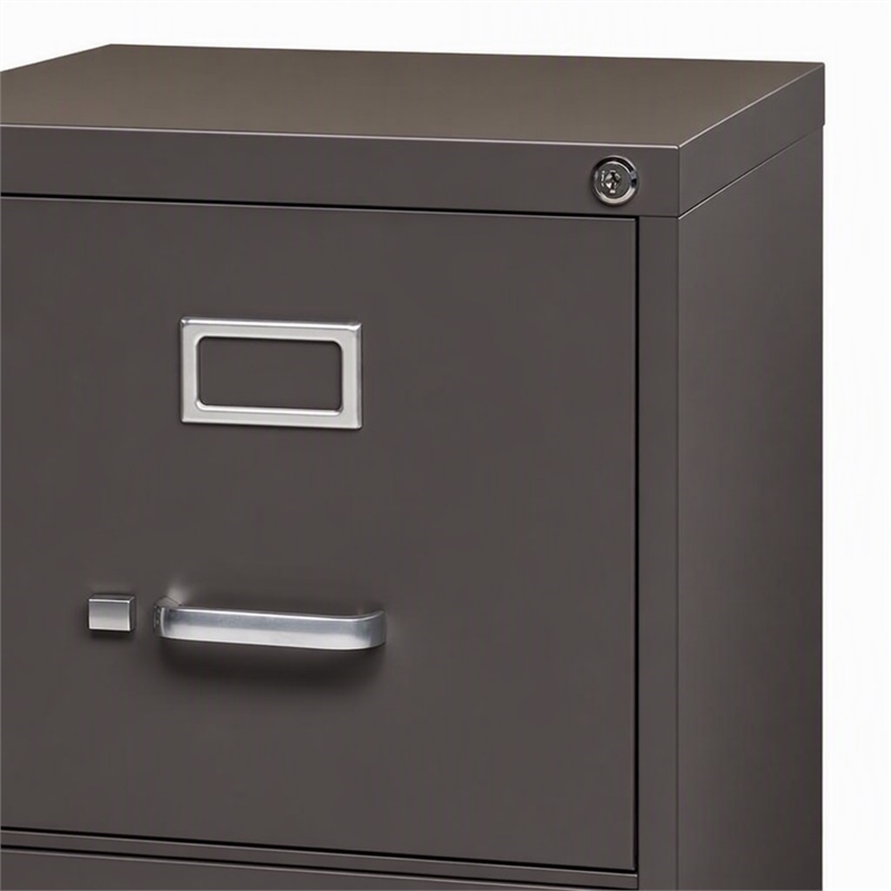 Scranton & Co 26.5-In Deep 2 Drawer Vertical Metal File Cabinet Espresso