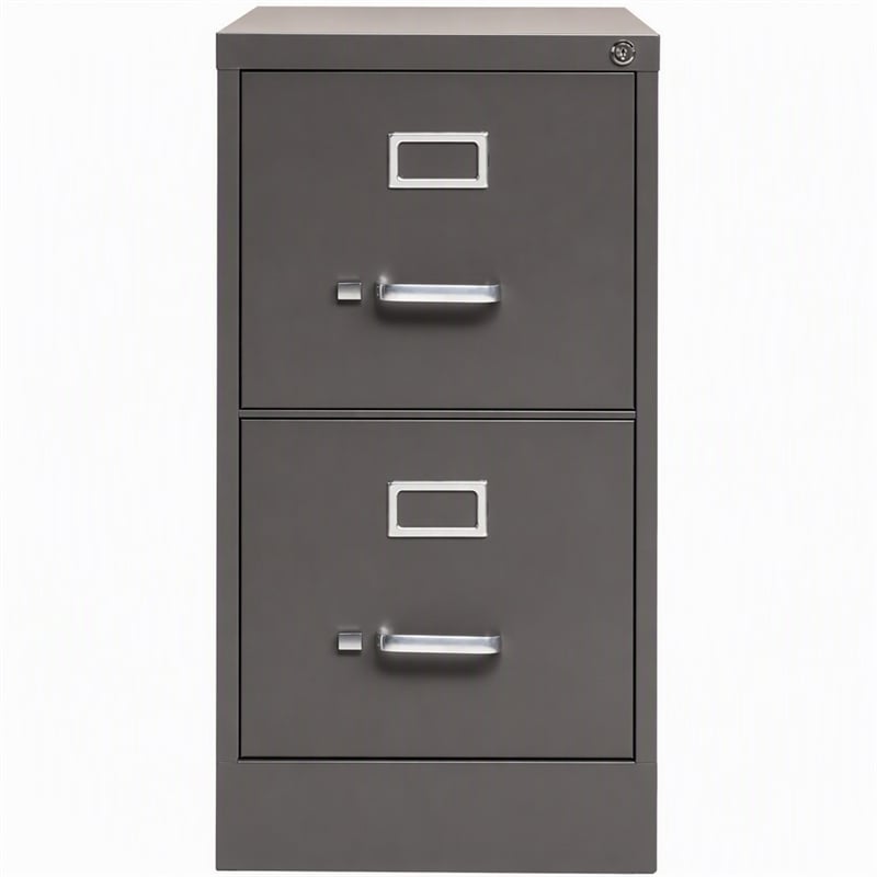 Scranton & Co 26.5-In Deep 2 Drawer Vertical Metal File Cabinet Espresso