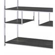 Scranton & Co Wooden Rectangular Bookshelf in Gray Oak and Chrome Metal