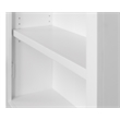 Scranton & Co Modern Wood Bookcase with Lower Doors in White