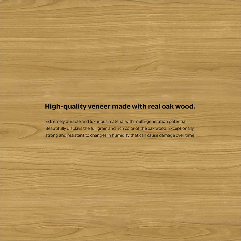 Scranton & Co Industrial 72 in Wide Wood Desk in Oak Veneer