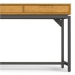 Scranton & Co Industrial 72 in Wide Wood Desk in Oak Veneer