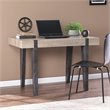 Scranton & Co Multipurpose Desk with Natural Finish and Black Inset Legs