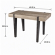 Scranton & Co Multipurpose Desk with Natural Finish and Black Inset Legs
