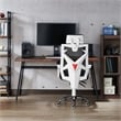 Scranton & Co Ergonomic Metal Office Chair in Black White
