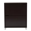 Hawthorne Collection Shoe Cabinet in Dark Brown