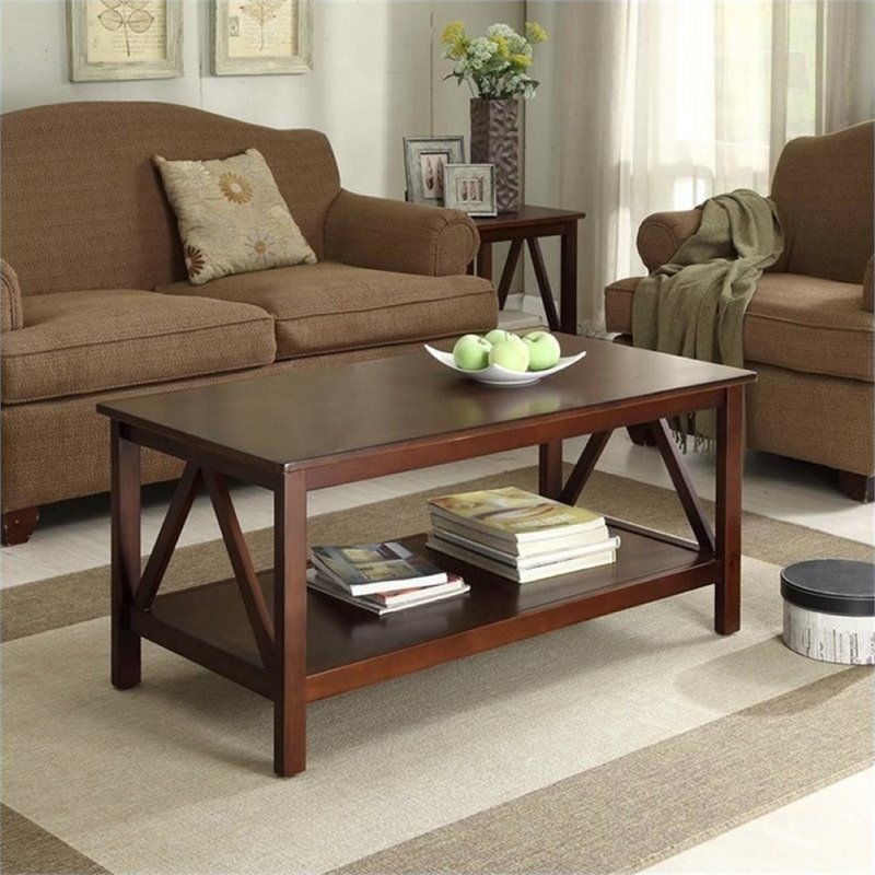 Hawthorne Collection Coffee Table in Antique Tobacco