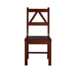 Hawthorne Collections 17'' Transitional Wood Dining Chair in Tobacco Brown