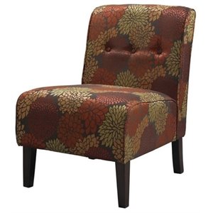 hawthorne collection harvest fabric tufted accent slipper chair
