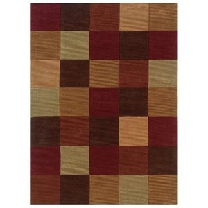 hawthorne collection hand tufted rug in beige and