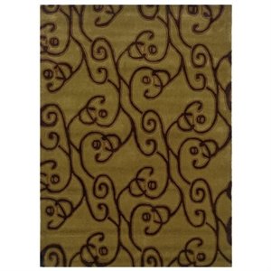 Hawthorne Collection 5' x 7' Hand Tufted Rug in Green