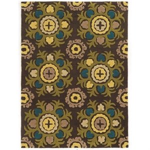Hawthorne Collection 5' x 7' Hand Tufted Rug in Chocolate