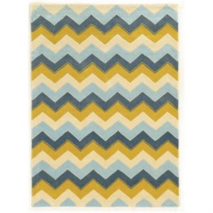 Hawthorne Collection 5' x 7' Hand Tufted Rug in Blue
