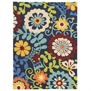 Hawthorne Collection 1'10&quot x 2'10&quot Hand Tufted Rug in Navy