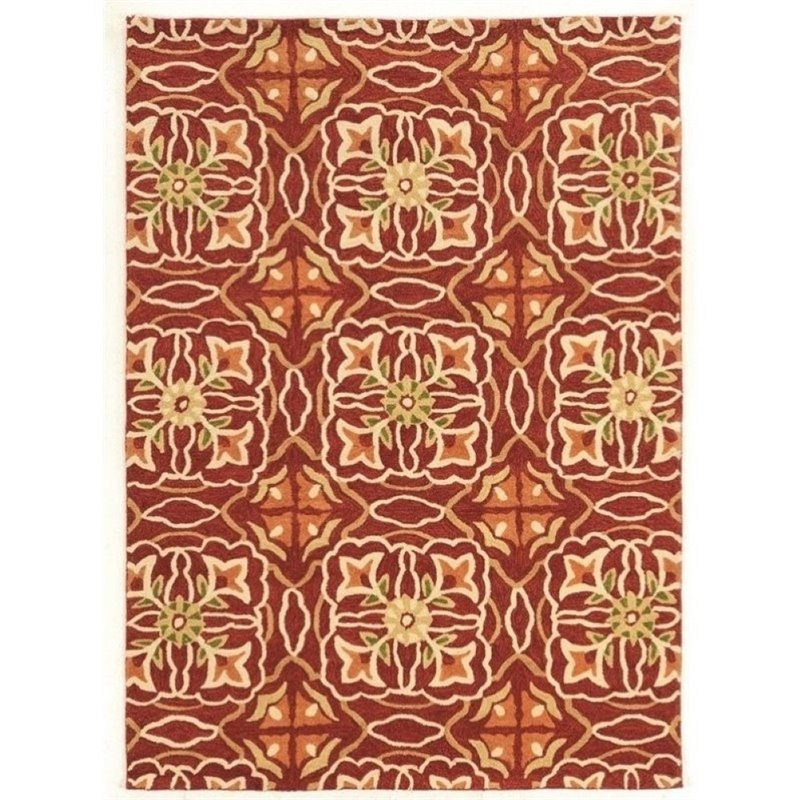 Hawthorne Collection 5' x 7' Hand Tufted Rug in Ivory