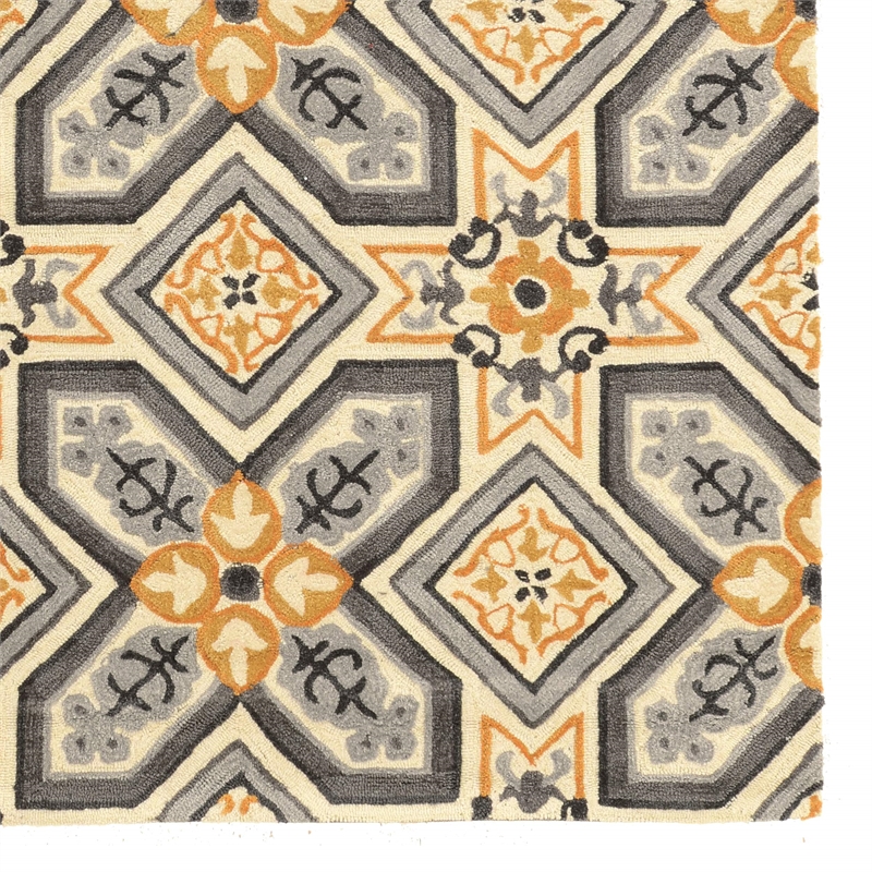 Hawthorne Collection 5' x 7' Hand Tufted Rug in Gray