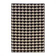 Hawthorne Collection 5' x 8' Hand Woven Houndstooth Wool Rug in Gray