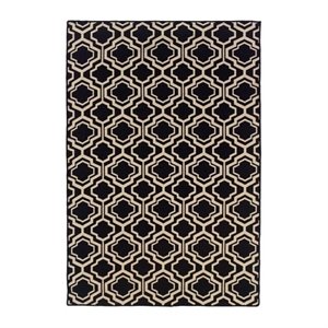 hawthorne collection hand woven double quatrefoil wool rug