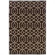 Hawthorne Collection 5' x 8' Hand Woven Irongate Wool Rug in Brown
