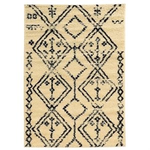 Hawthorne Collection 3' x 5' Shag Rug in Ivory
