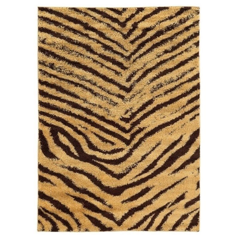 Hawthorne Collection 5' x 7' Shag Rug in Camel