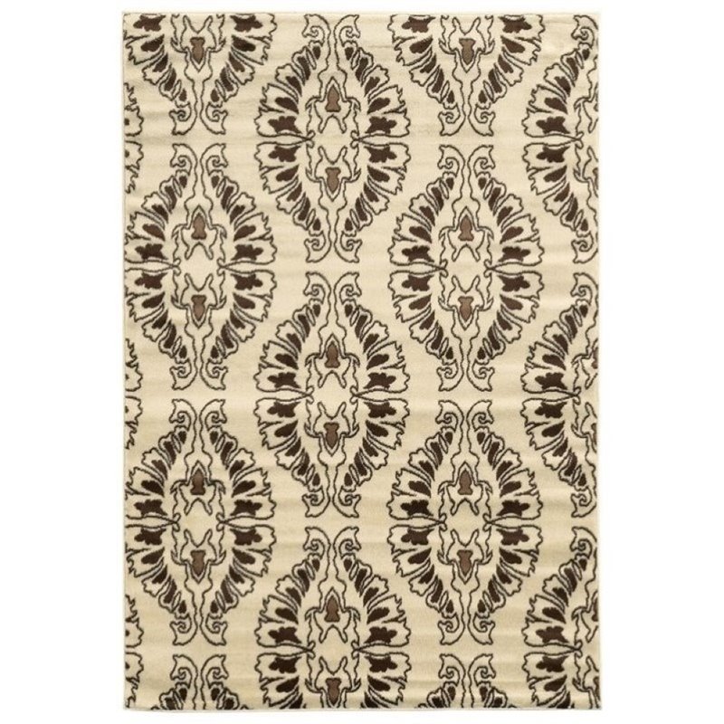 Hawthorne Collection 2' x 3' Rug in White