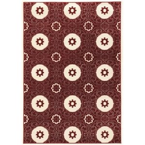 Hawthorne Collection 5'3&quot x 7'6&quot Rug in Red