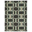 Hawthorne Collection 8' x 10' Bridle Rug in Chocolate and Turquoise