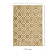 Hawthorne Collection 5' x 7' Hand Tufted Rug in Gray and Butter