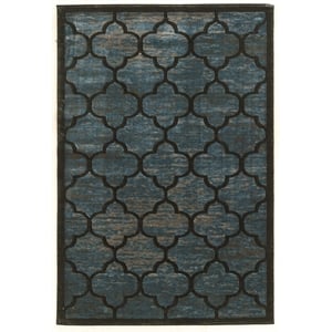 Hawthorne Collection 5' x 7'6&quot Rug in Blue Gray