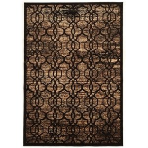 Hawthorne Collection 5' x 7'6&quot Rug in Brown and Beige