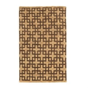 hawthorne collection hand knotted rug in beige and slate -8