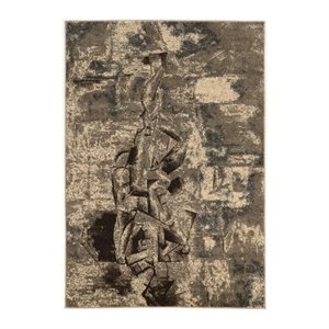 Hawthorne Collection 5' x 7' 6&quot Rug in Gray and Taupe