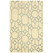 Hawthorne Collection 2' x 3' Hand Tufted Rug in Ivory and Turquoise