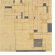 Hawthorne Collection 2' x 3' Hand Tufted Rug in Ivory and Blue