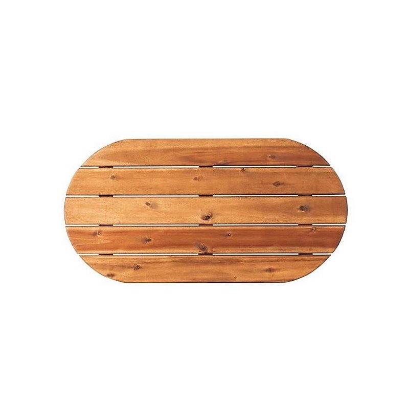 Hawthorne Collections Transitional Wood Outdoor Coffee Table in Brown