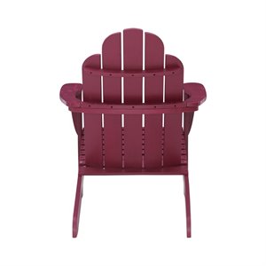 hawthorne collection adirondack chair in red