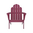 Hawthorne Collections Traditional Wood Outdoor Chair with Arm Rests in Red